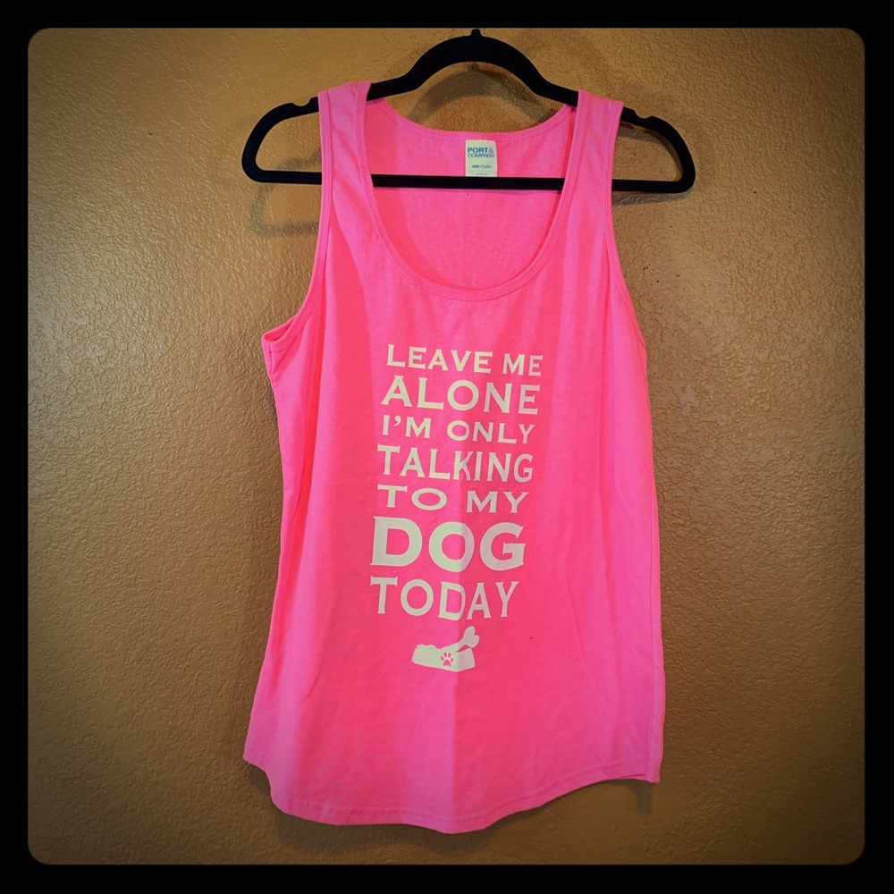 Hot Pink Tank Top size Large